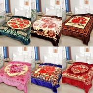 Mink Blanket 6 Feet 180*200cm 1.8-2KG Beautiful Flower Pattern Very Good To Use