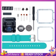 【HOT SALE】 DIY Soldering Project DIY Electronic Watch Kit LED Digital Tube Display Transparent Case 