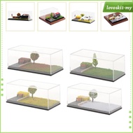[LovoskibcMY] Car Model Display Case 1/64 Scale Diecast Car Diorama Display Scene Miniature Scene Pa