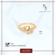 6k/300 Gold Star Fashion Ring