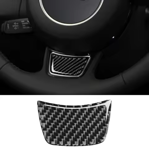 Car Steering Wheel Sticker Trim Carbon Fiber Decoration Allroad Sportback Auto Accessories For Audi 