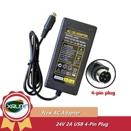 24V 2A 4-Pin AC DC Adapter Charger For Canon Scanner DR-F120 DRF120 FB P/N: 9017B002 9017B003 Scan F