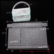 Plastic Canvas Frame Shoulder Bag Knitting Bag / Mesh Baguette Bag For Gift / DIY Crochet Knit Bag C