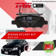 [TRW Value]  ผ้าดิสเบรคหลัง ผ้าเบรคหลัง Nissan SYLPHY B17 ปี 2012-Now TRW ATEC GDB 7822 AT นิสสัน ซิ