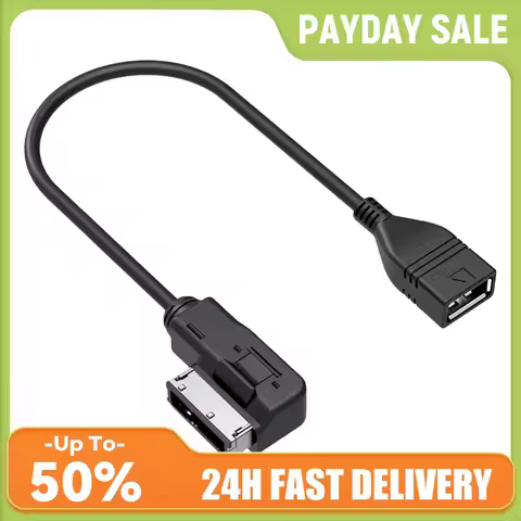 Audio AUX Adapter Data Wire Music MDI MMI AMI To USB Female Interface USB Aux Cable Adapter for VW f
