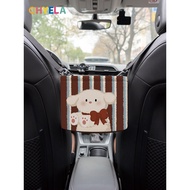Striped Puppy Printed Car Seat Storage Front Rear Storage Multifunctional Hanging Bag Storage Suppli