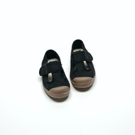 CIENTA Spanish National Canvas Shoes M77997 01 Black Coffee Sole Classic Fabric T-Shaped Children's