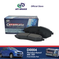 Ceramate Front Brake Pad - Perodua Kancil 660, 850 - D0004 (1set)