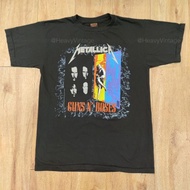 Metallica X Guns N Roses Tour Sublimation Tshirt / Baju Microfiber Jersi / Jersey Sublimation / Tshirt Jersey