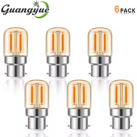 B22 Mini Edison Replacement Bulb T28 Vintage Refrigerator Freezer Decor Amber Glass Night Light Bulb
