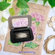 WELLNESSSPOT Magnetic Pin Box, Rectangle Magnet Needle Cushion, Storage Case Sewing Supplies Pin Hol