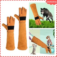 [SzluzhenbcMY] Pet Handling Gloves Anti-Scratch Protective Gloves Cleaning Glove Comfortable for Veterinarians Zoo