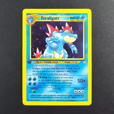DIY Proxy Pokemon TCG Pocket Card 2000 P.M Feraligatr 4 Super Rare Collectibles Card Single Classic 