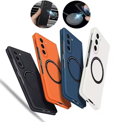 Z Fold7 New Slim Skin Feel Magsafe Case for Samsung Galaxy Z Fold 7 6 5 4 3 Fold6 Magnetic Wireless 