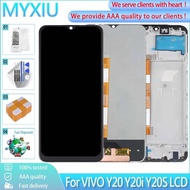 6.51" Original For Vivo Y20 Y20i Y20S LCD Display Touch Screen With Frame Digitizer Replacement For 