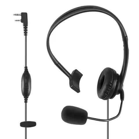 2-pin headphone headset TK220 for Jianwu Baofeng UV-5R BF-888S Retevis H777 PUXING TYT interphone C9