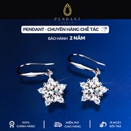 High Quality White Gold Star Women's Silver Earrings 6,5 Cups - PENDIA Brand - Inspection Certificat