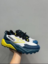 BROOKS Caldera 8山嘯防滑越野跑鞋戶外輕量徒步登山鞋男  白藍