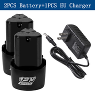 Battery Mesin Bor Cordless Drill 3000 mAh 12V + Adaptor Charger 12v Li - ion