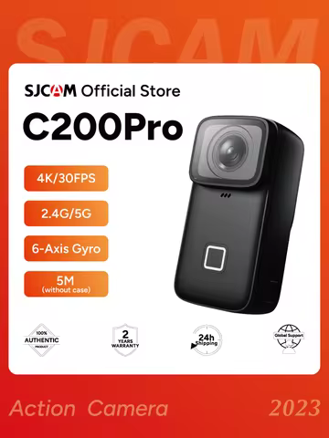 SJCAM C200 Pro 4K/30FPS Action Camera H.264/H.265 Compression HDR Live Streaming 6-Axis GYRO Touch S