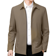 (24H ship) Bomber Jacket for Men Polo Neck Windbreaker Jacket With Collar For Men Coat Jacket for Me