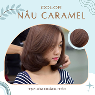 Nhuộm tóc màu Nâu Caramel (không tẩy tóc) (kèm trợ nhuộm và găng tay)