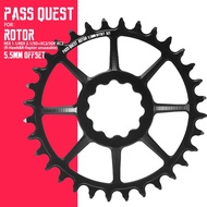 PASS QUEST 5.5mm Offset Chainring Crank ROTOR Special Chainring Positive and Negative Teeth Can Not 