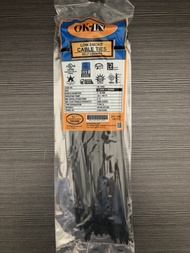 OK-IN Heavy-Duty Nylon Cable Ties Black 5-Size Assortment for Industrial Electrical & Home DIY Use (