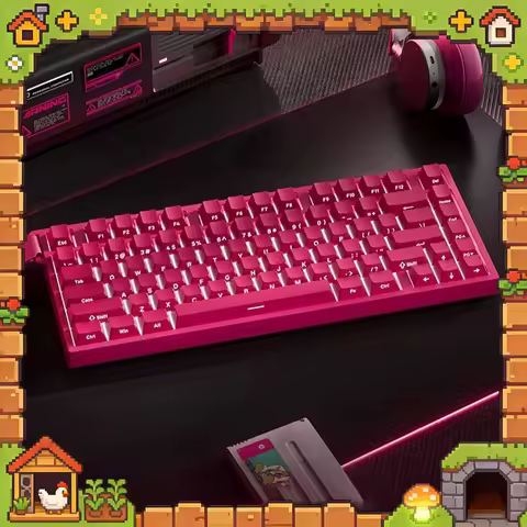 Technology Beat75 Wireless Keyboard Three Mode Connection E-sports Keyboard Double 8K Polling Rate 1
