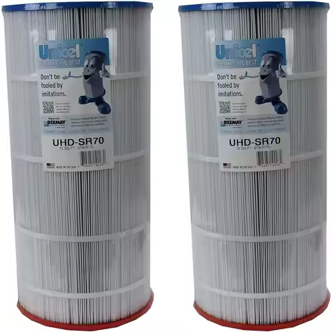 Sta-Rite Posi-Flo Compatible 72 sq ft 4 Oz UHD-SR70 Pool Filter Cartridge, 195 Pleats, 2-Pack