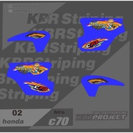 Sticker c70 sticker striping list HONDA c70 0 2Racing c70