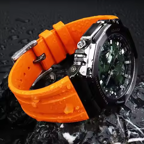 Casio GA2100 watch strap 16MM Quick Release Fluororubber watch strap For Casio GA-2100 GA-2110 GM-21