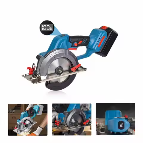 6 Inch Brushless Circular Saw Compact Cordless Electric Saw Wood Metal Ceramic Tiles Cutter Power To