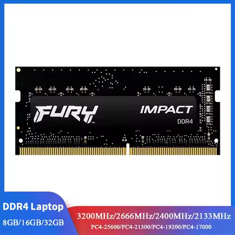 DDR4 FURY Impact RAM 16GB 8GB 3200MHz 2400MHz 2666MHz SODIMM Memory 260Pin SODIMM PC4-19200 21300 25
