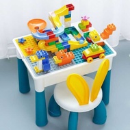 Compatible Building Block Table Large Particle Multifunctional Children's Assembling Power Toy Baby 