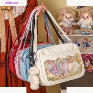 ATC Japanese Harajuku Ita Bag For Wen PU Transparent Pocket Ita Bag High School Girls Uniform JK Cro