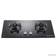 【喜特麗】【JT-GC209AF_LPG】77cm雙口防空燒 檯面瓦斯爐(黑)-桶裝瓦斯(含標準安裝)