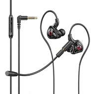 SPRISE G59 B Fon inga Berwayar untuk Permainan Dengan Dua Mikrofon Pembatal Bunyi HiFi Headset PC De
