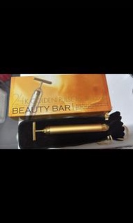 （全新，購自日本）黃金棒24K Golden Pulse Beauty Bar Facial Massager