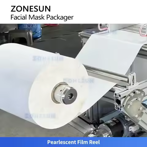 ZONESUN ZS-MS2TCP Automatic Hydrogel Facial Mask Cutting Machine Gel Mask Packaging Machine