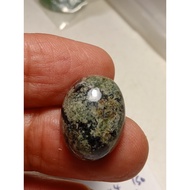 BATU TABASHEER TOK WALI NATURAL SERPENTINITE SAIZ BESAR CABOCHON CUT SIZE: 14 X 18 X 7  MM 18.30 CT.