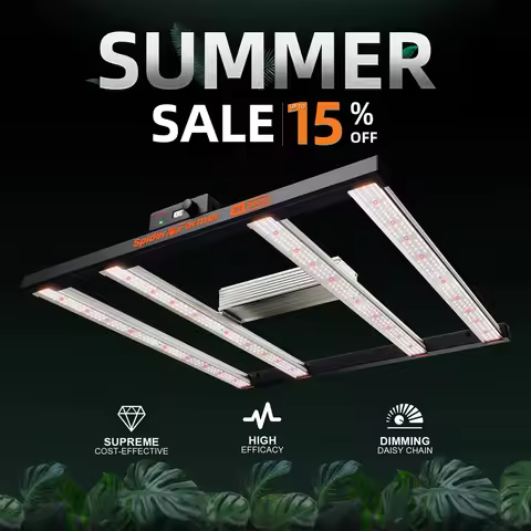 Spider Farmer SE3000 300W LED Grow Light Full Spectrum 2.85 µmol/J Dimmable with App Control for 90x