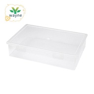 Plastic File Organizer Transparent Square Storage Box A4 Storage Box File Storage Box
