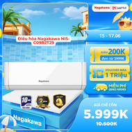 Điều hòa/ Máy lạnh Nagakawa 1 chiều inverter 9000BTU/H (1HP) NIS-C09R2T29 màng lọc 5 trong 1 làm lạn