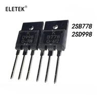 2SB778 2SD998 B778 D998 TO-3PF in Stock Audio High Power Matching Tube Transistor