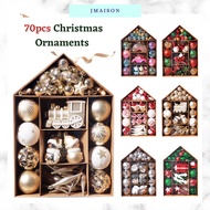 JMAISON 70pcs Christmas Tree Ornaments Christmas Decoration Set 圣诞树装饰