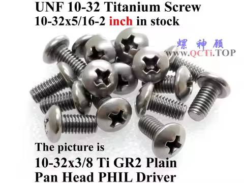 10-24 10-32 Titanium screw 10-24x5/16 10-32x3/8 10-32x1/2 10-32x5/8 10-32x3/4 10-32x1 10-24x1.25 10-