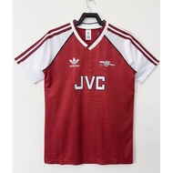 88-90 A-R-S Home Away Retro Soccer Jersey Football 1988/90 Arsenal Home Vintage Short Sleeve Jersey 