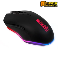 Signo E-Sport GM-907 CENTRO Macro Gaming Mouse เมาส์เกมมิ่งราคาโคตรถูก จับถนัดมือ ตั้งมาโครได้ มีModeไฟ Signo E-Sport GM