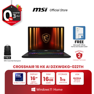 MSI NOTEBOOK CROSSHAIR16 HX AI D2XWGKG-022TH | 16" QHD+ | Intel Core Ultra 9 275HX | NVIDIA GeForce